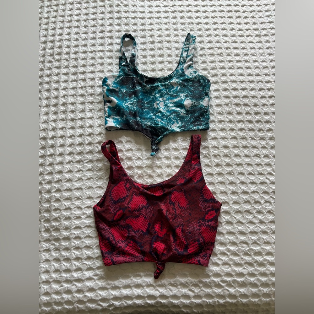 Zaful Knot Tankini Tops